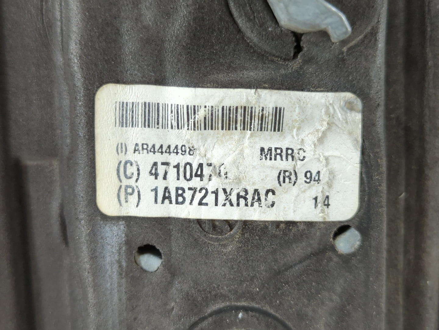 Dodge Caravan Passenger Right Side View Manual Door Mirror Black - Oemusedautoparts1.com