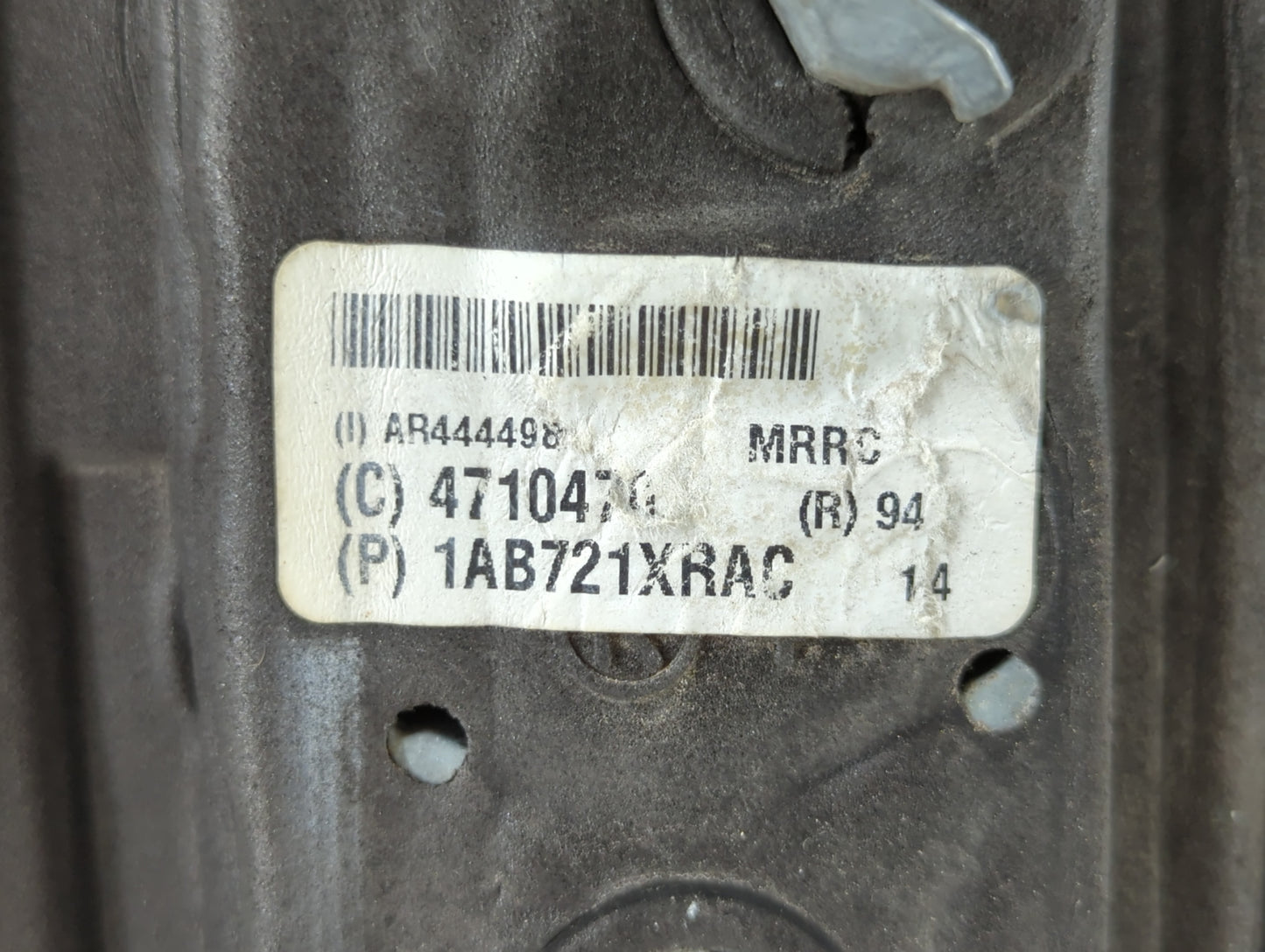 Dodge Caravan Passenger Right Side View Manual Door Mirror Black - Oemusedautoparts1.com