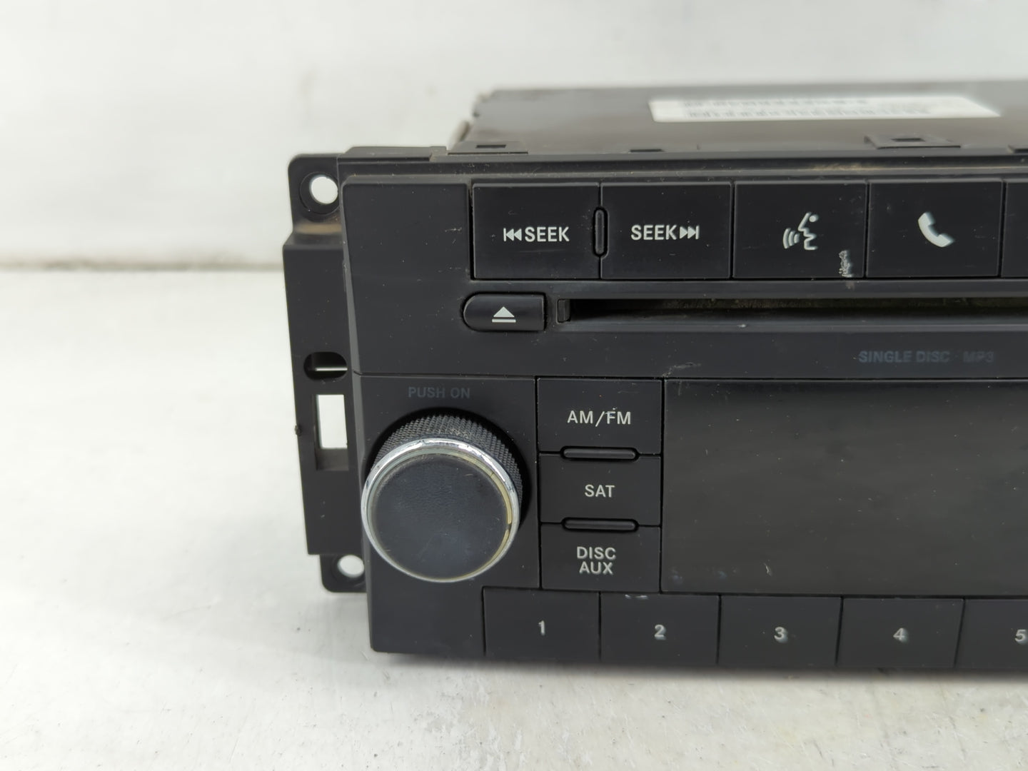 2010 Dodge Challenger Radio AM FM Cd Player Receiver Replacement P/N:P05091115AC Fits OEM Used Auto Parts - Oemusedautoparts