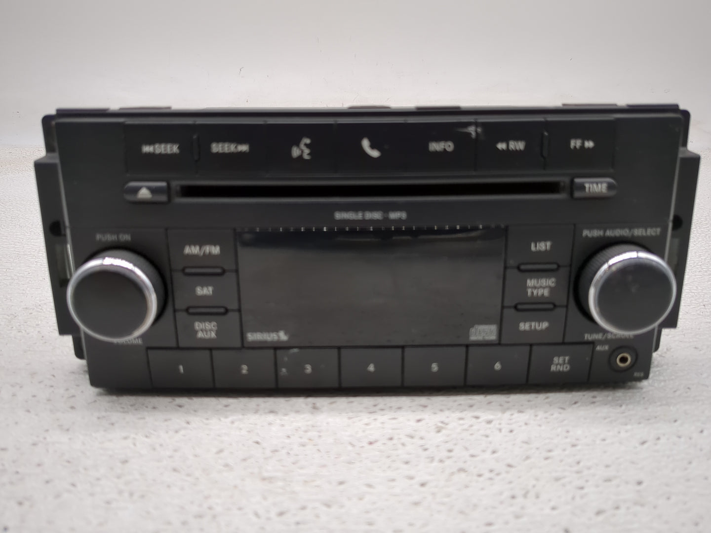 2010 Dodge Challenger Radio AM FM Cd Player Receiver Replacement P/N:05091115AC Fits OEM Used Auto Parts - Oemusedautoparts1