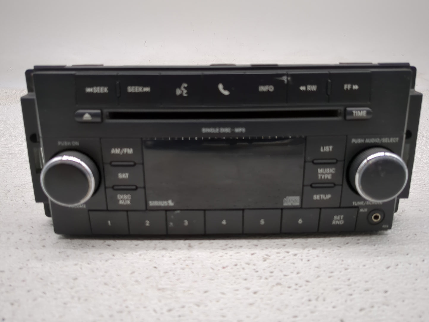 2010 Dodge Challenger Radio AM FM Cd Player Receiver Replacement P/N:05091115AC Fits OEM Used Auto Parts - Oemusedautoparts1