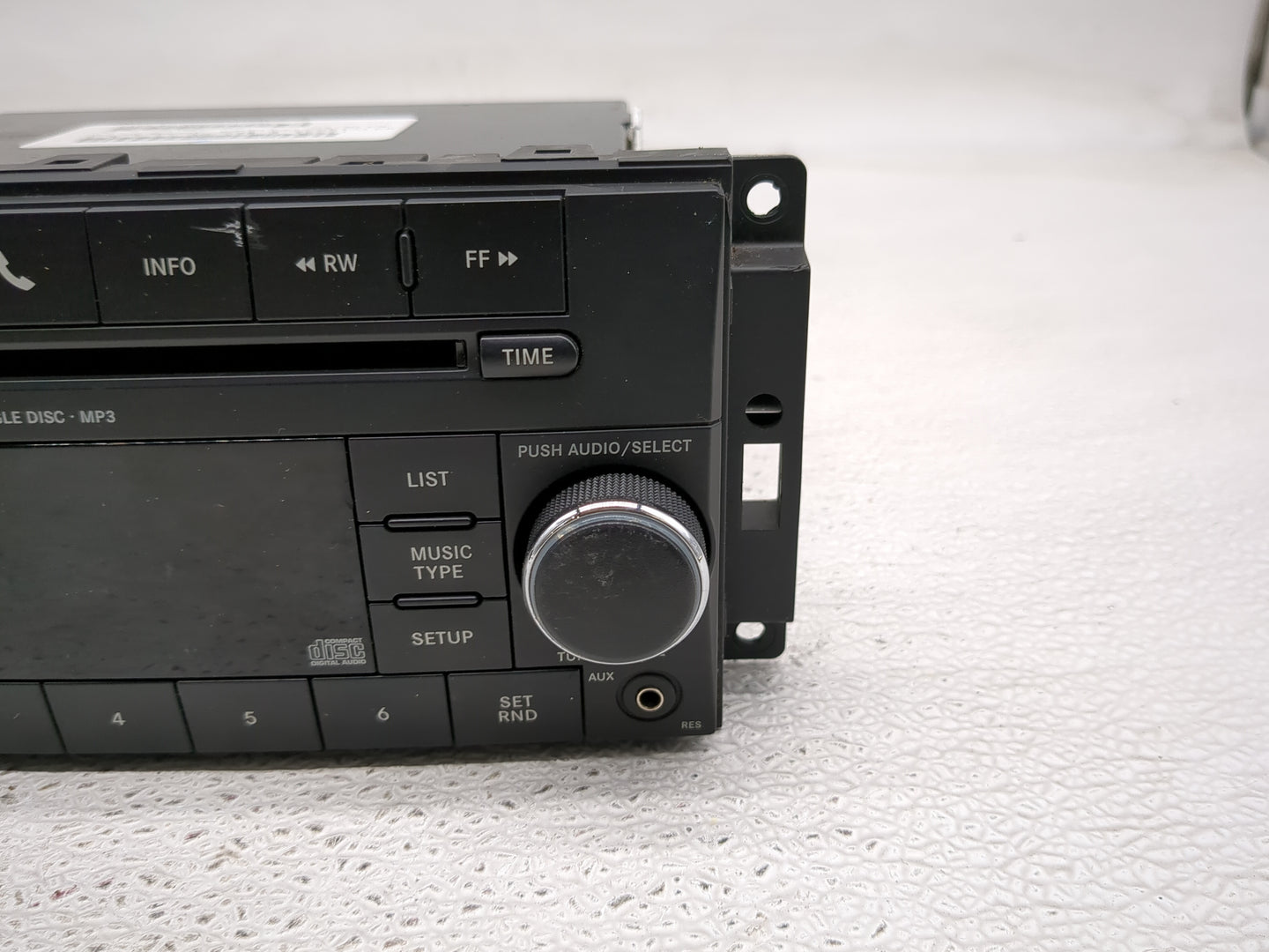 2010 Dodge Challenger Radio AM FM Cd Player Receiver Replacement P/N:05091115AC Fits OEM Used Auto Parts - Oemusedautoparts1