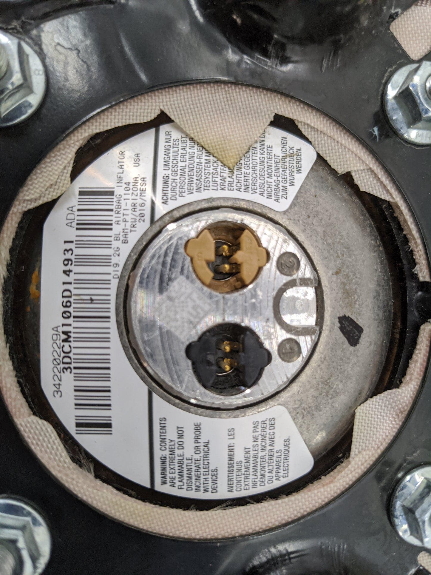 2008-2011 Dodge Challenger Air Bag Driver Left Steering Wheel Mounted 1477530 - Oemusedautoparts1.com