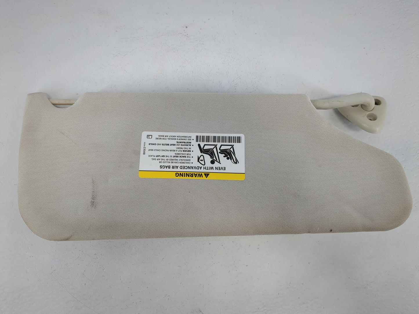 2008-2010 Dodge Charger Sun Visor Shade Replacement Passenger Right Mirror Fits Fits 2008 2009 2010 OEM Used Auto Parts - Oe