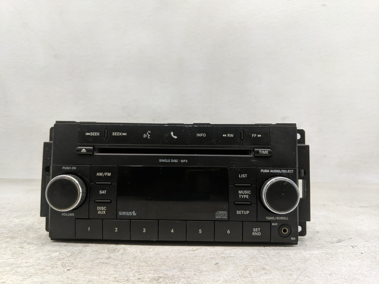 2010 Dodge Charger Radio AM FM Cd Player Receiver Replacement P/N:P05091115AC Fits Fits 2008 2009 OEM Used Auto Parts - Oemu