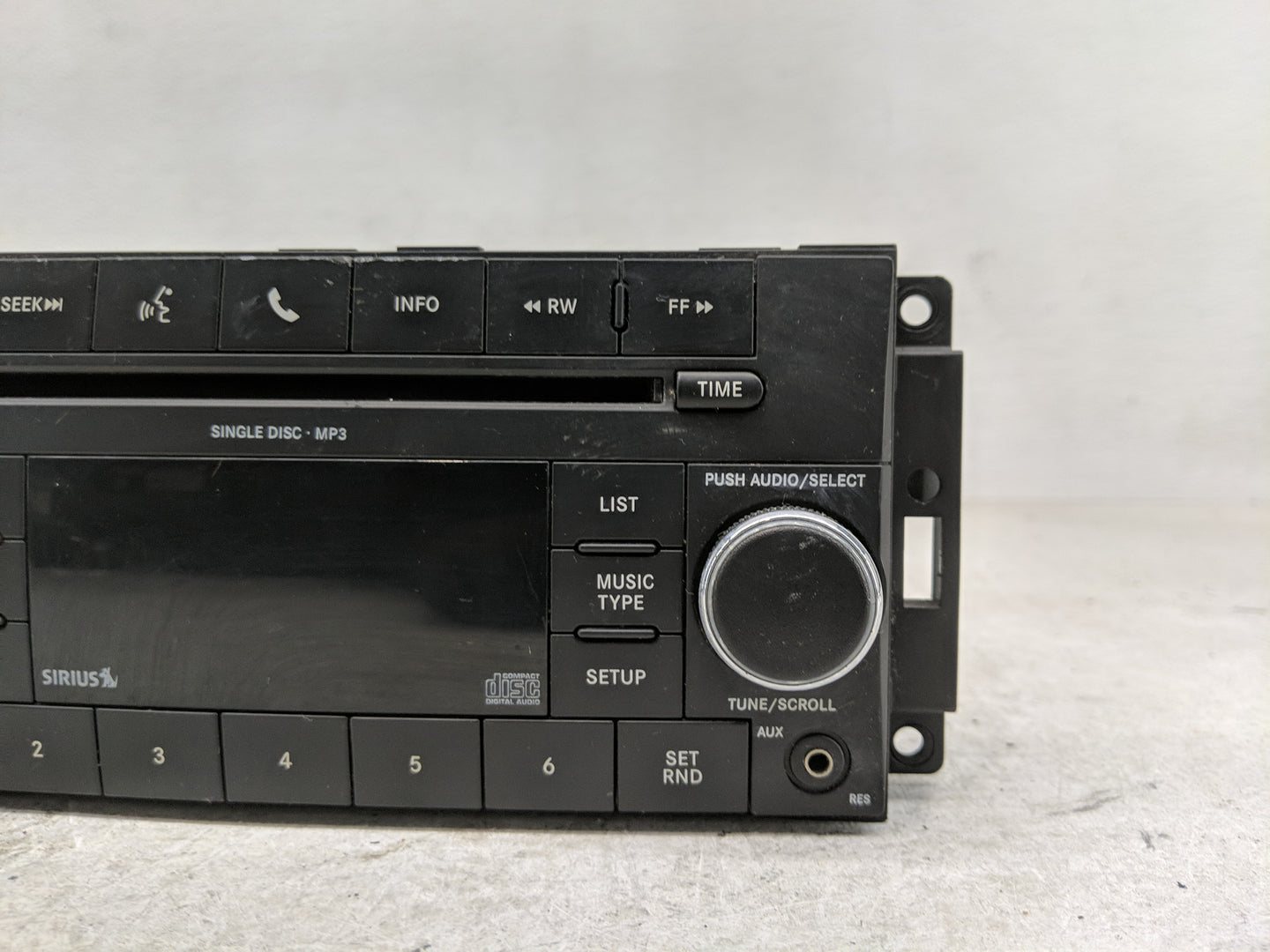 2010 Dodge Charger Radio AM FM Cd Player Receiver Replacement P/N:P05091115AC Fits Fits 2008 2009 OEM Used Auto Parts - Oemu