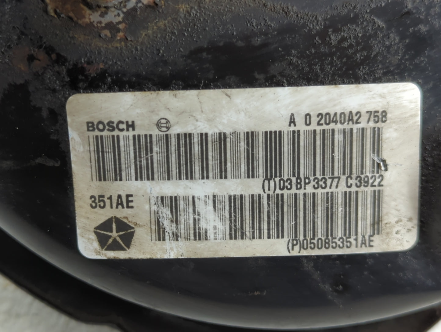 2009-2010 Dodge Charger Power Brake Booster Oem - Oemusedautoparts1.com
