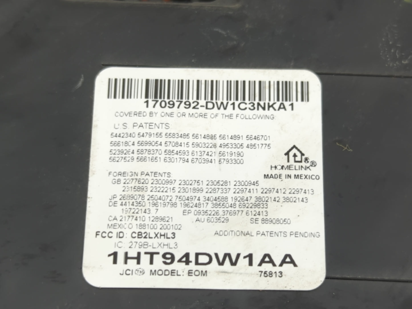 2010 Dodge Charger Overhead Roof Console - Oemusedautoparts1.com