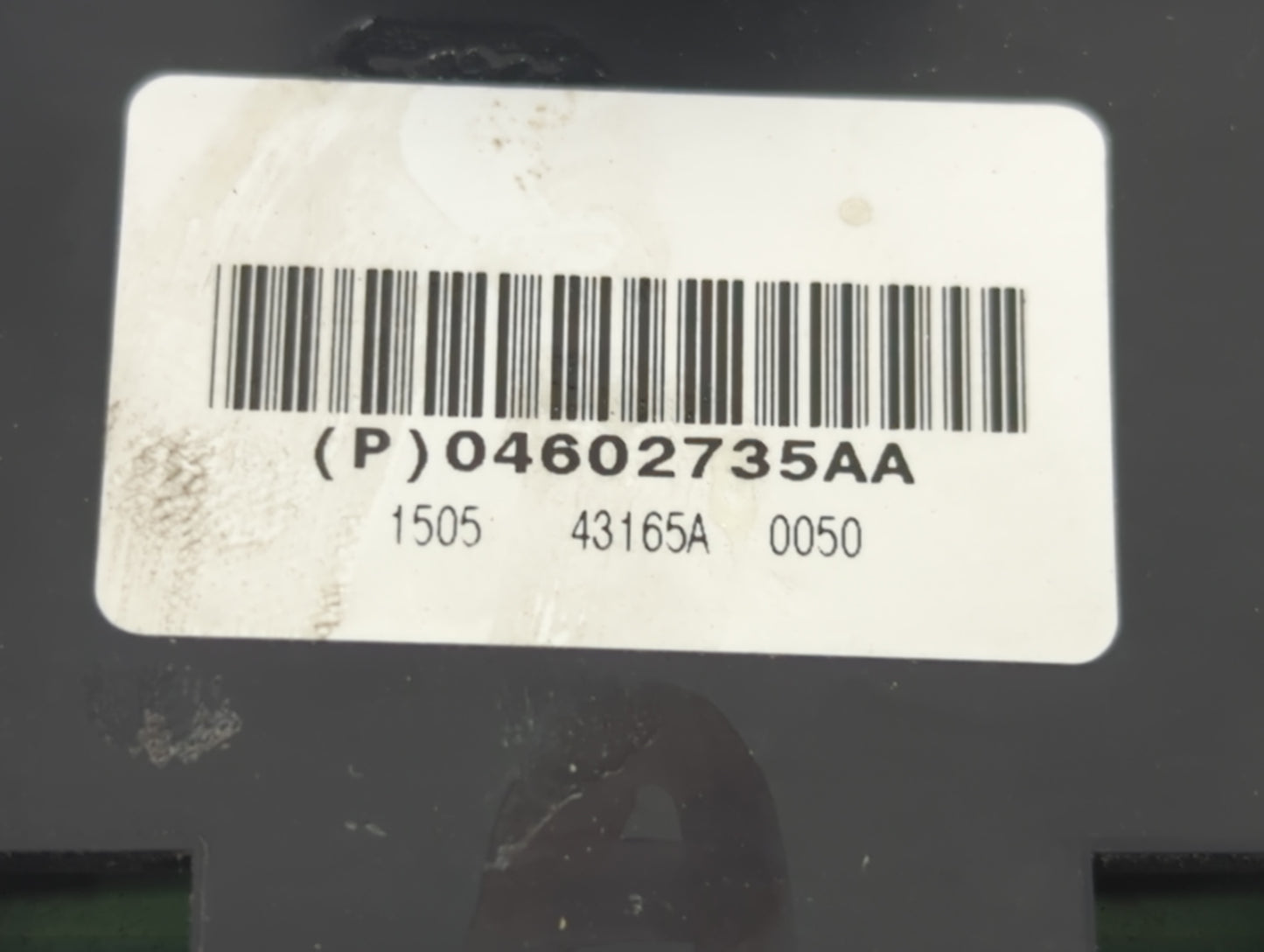 2006-2010 Dodge Charger Master Power Window Switch Replacement Driver Side Left P/N:04602735AA Fits OEM Used Auto Parts - Oe