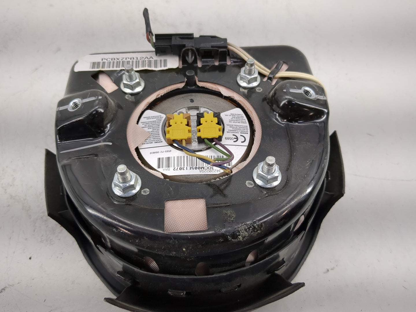 2008-2010 Dodge Charger Air Bag Driver Left Steering Wheel Mounted P/N:PCBXZP812AA Fits Fits 2008 2009 2010 2011 OEM Used Au