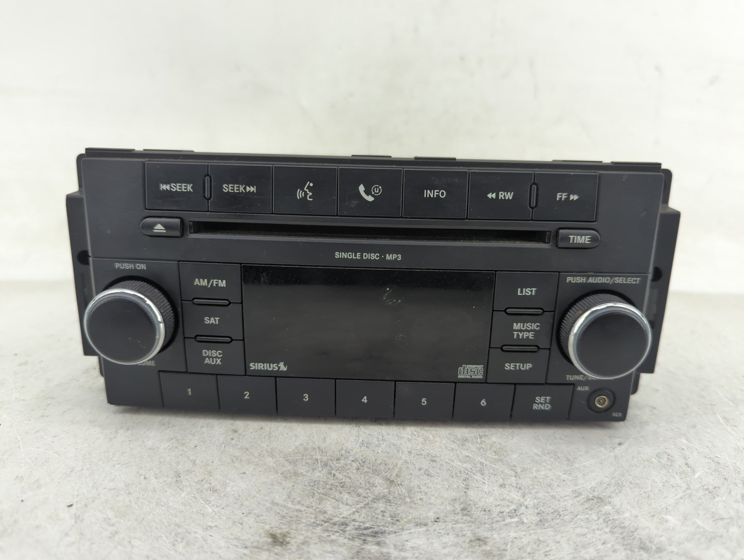 2010 Dodge Charger Radio AM FM Cd Player Receiver Replacement P/N:P05091115AC Fits Fits 2008 2009 OEM Used Auto Parts - Oemu