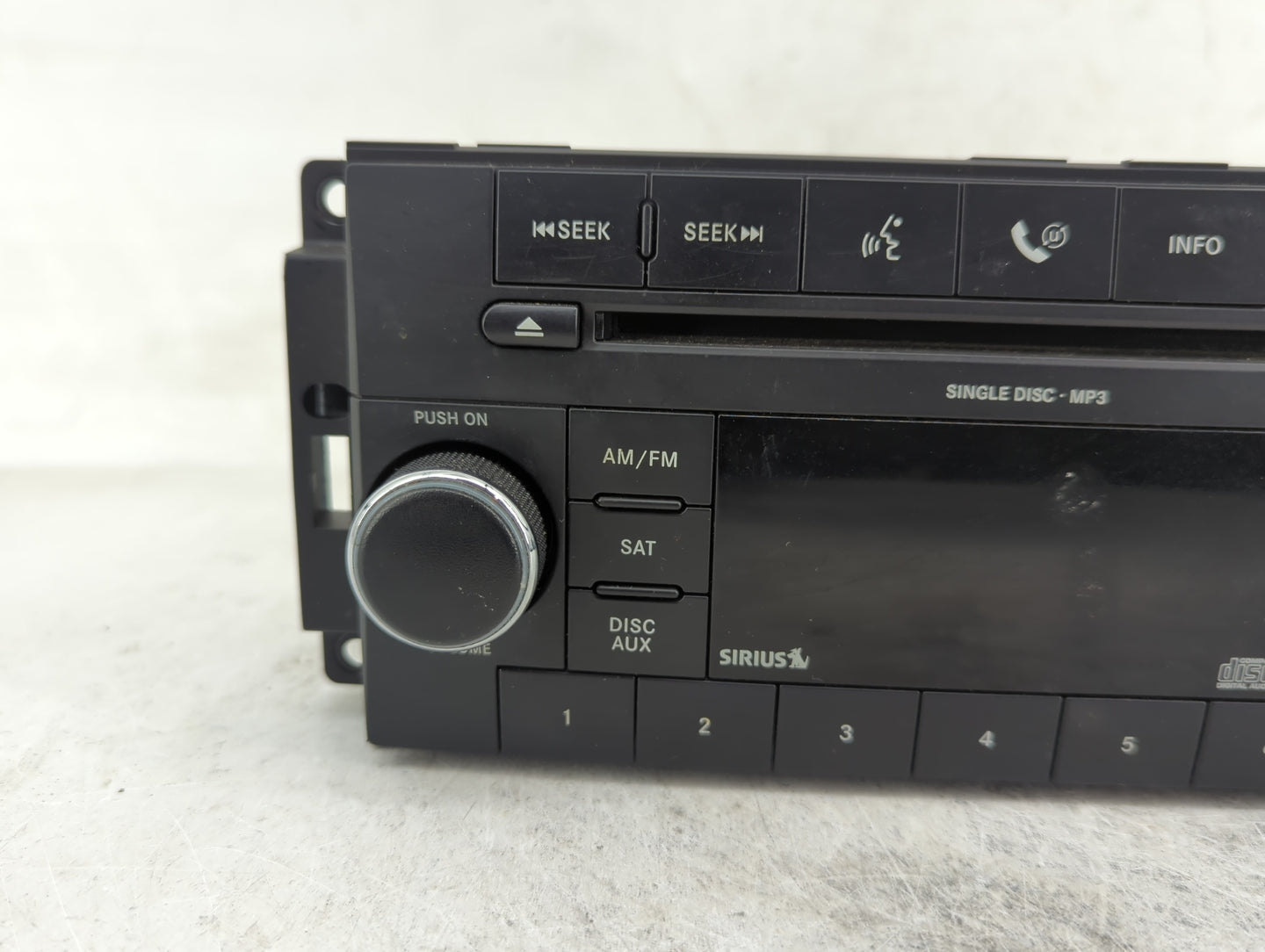 2010 Dodge Charger Radio AM FM Cd Player Receiver Replacement P/N:P05091115AC Fits Fits 2008 2009 OEM Used Auto Parts - Oemu