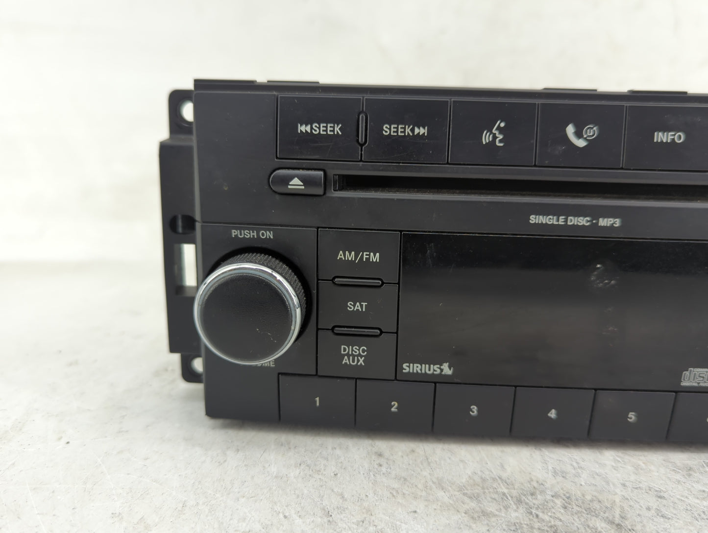 2010 Dodge Charger Radio AM FM Cd Player Receiver Replacement P/N:P05091115AC Fits Fits 2008 2009 OEM Used Auto Parts - Oemu