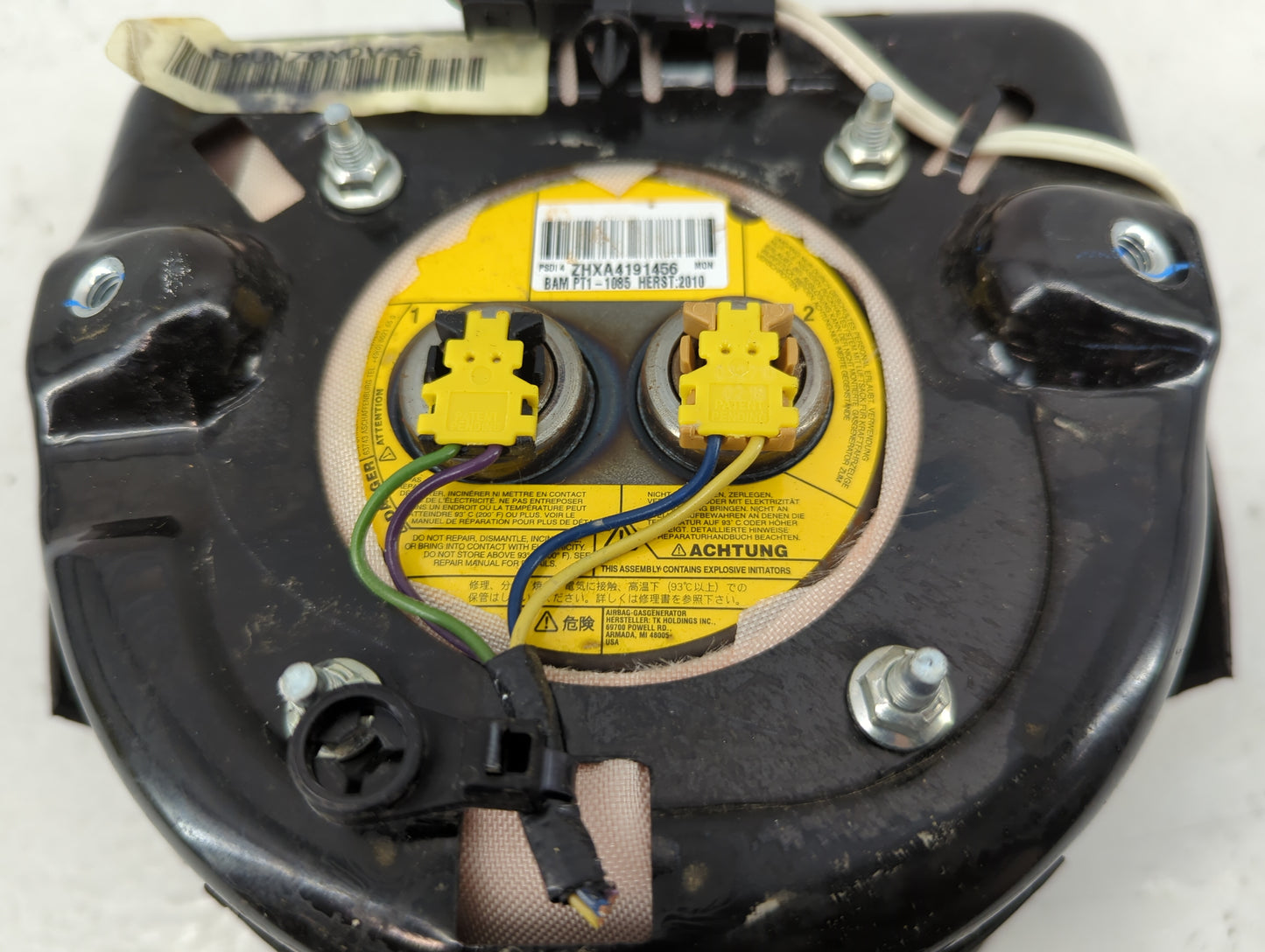 2008-2010 Dodge Charger Air Bag Driver Left Steering Wheel Mounted Fits Fits 2008 2009 2010 2011 OEM Used Auto Parts - Oemus