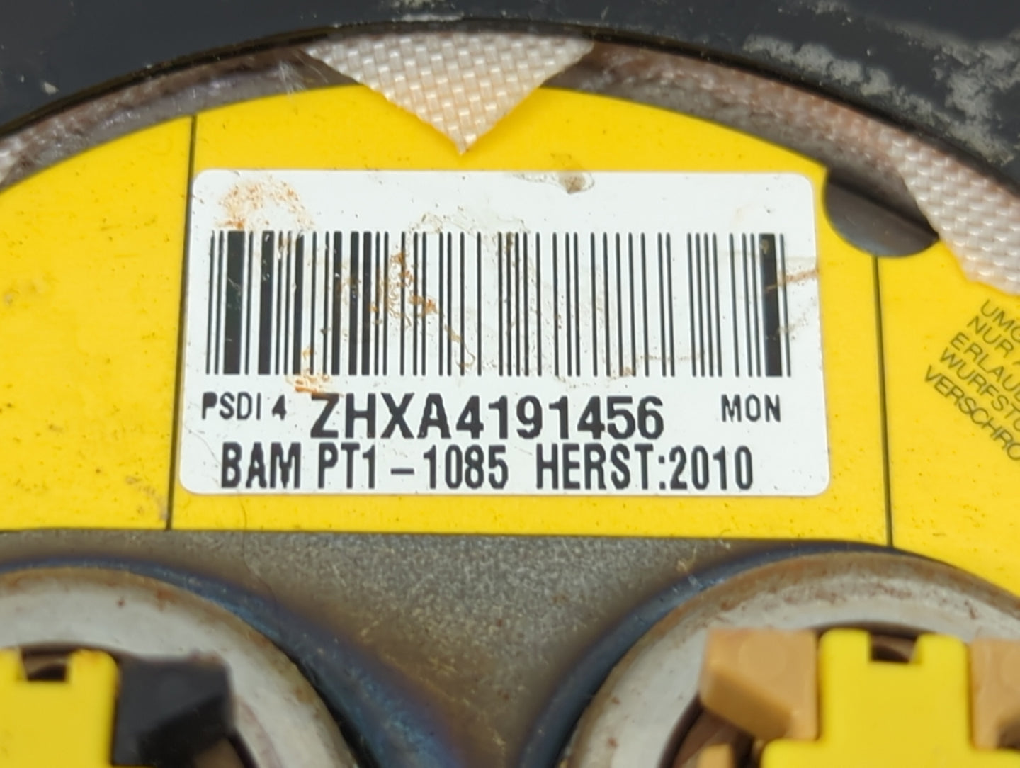 2008-2010 Dodge Charger Air Bag Driver Left Steering Wheel Mounted Fits Fits 2008 2009 2010 2011 OEM Used Auto Parts - Oemus