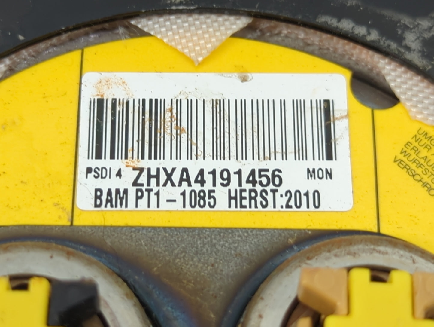 2008-2010 Dodge Charger Air Bag Driver Left Steering Wheel Mounted Fits Fits 2008 2009 2010 2011 OEM Used Auto Parts - Oemus