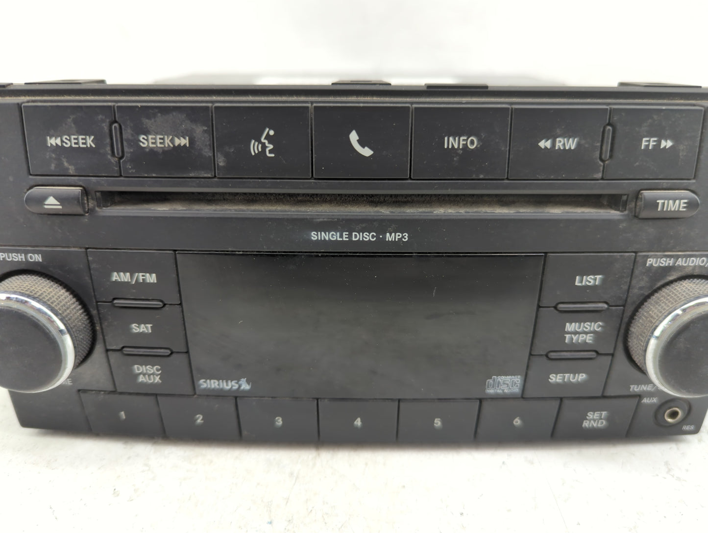 2010 Dodge Charger Radio AM FM Cd Player Receiver Replacement P/N:P05091115AC Fits Fits 2008 2009 OEM Used Auto Parts - Oemu