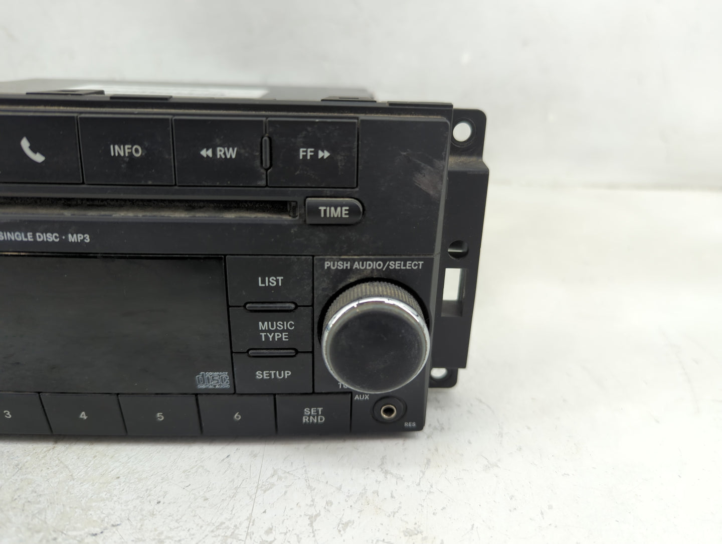2010 Dodge Charger Radio AM FM Cd Player Receiver Replacement P/N:P05091115AC Fits Fits 2008 2009 OEM Used Auto Parts - Oemu