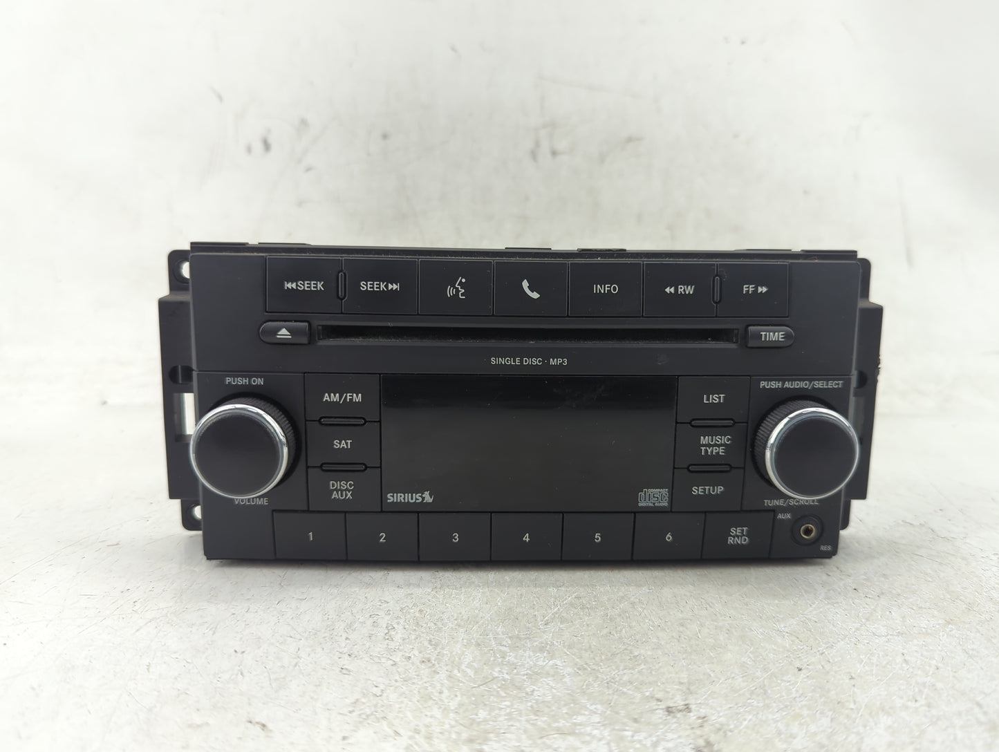 2010 Dodge Charger Radio AM FM Cd Player Receiver Replacement P/N:P05091115AC Fits Fits 2008 2009 OEM Used Auto Parts - Oemu