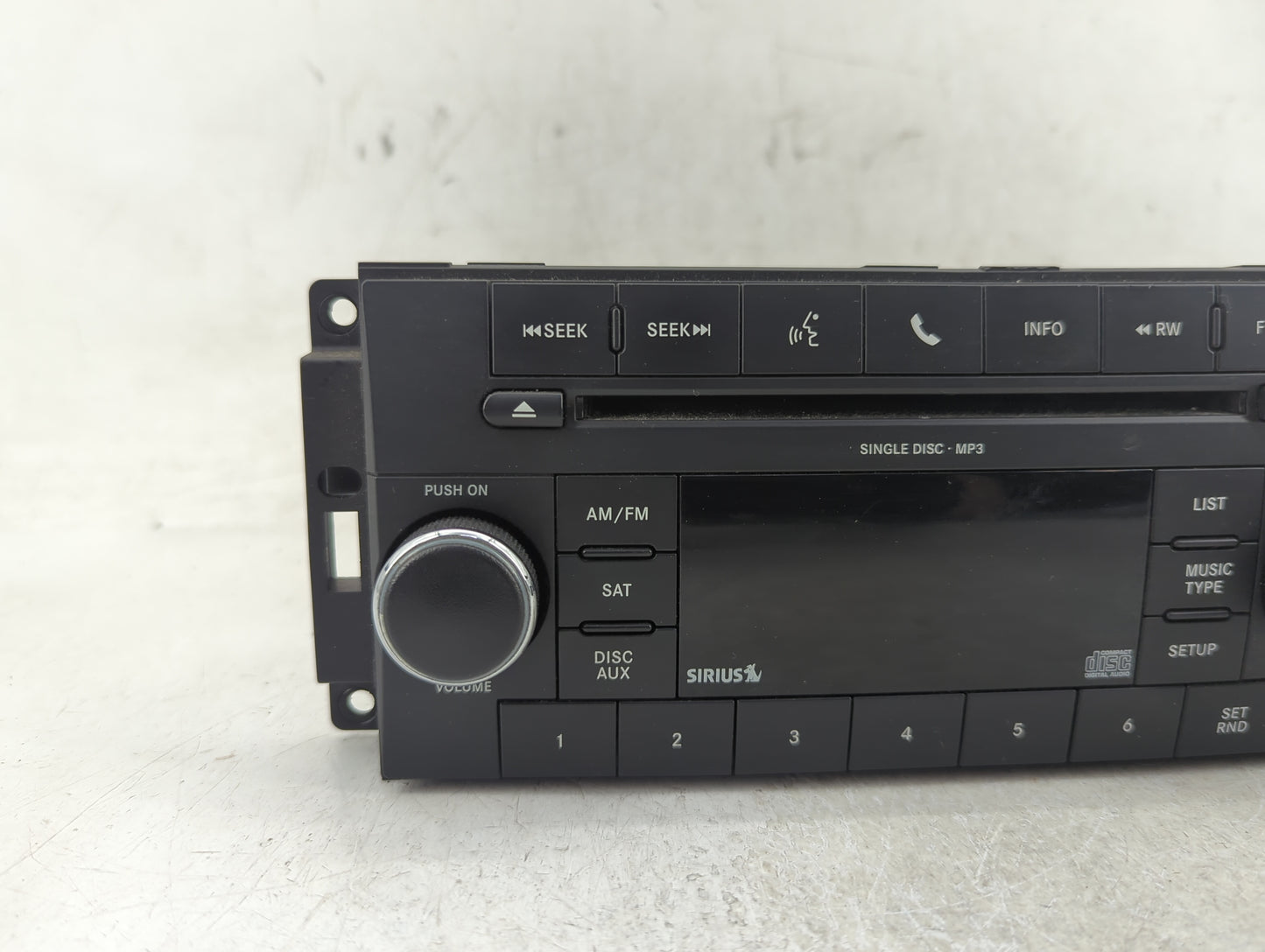 2010 Dodge Charger Radio AM FM Cd Player Receiver Replacement P/N:P05091115AC Fits Fits 2008 2009 OEM Used Auto Parts - Oemu