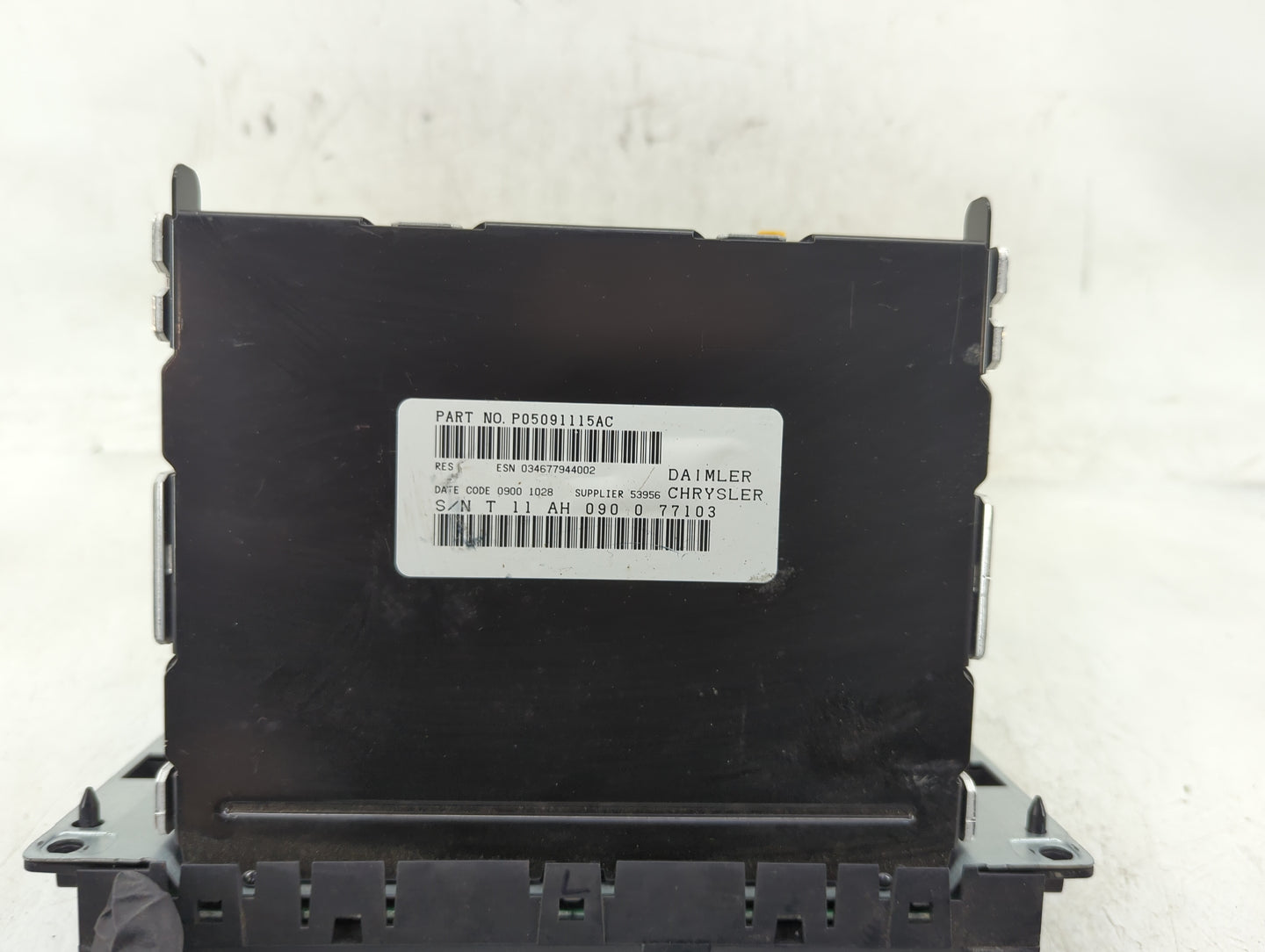 2010 Dodge Charger Radio AM FM Cd Player Receiver Replacement P/N:P05091115AC Fits Fits 2008 2009 OEM Used Auto Parts - Oemu