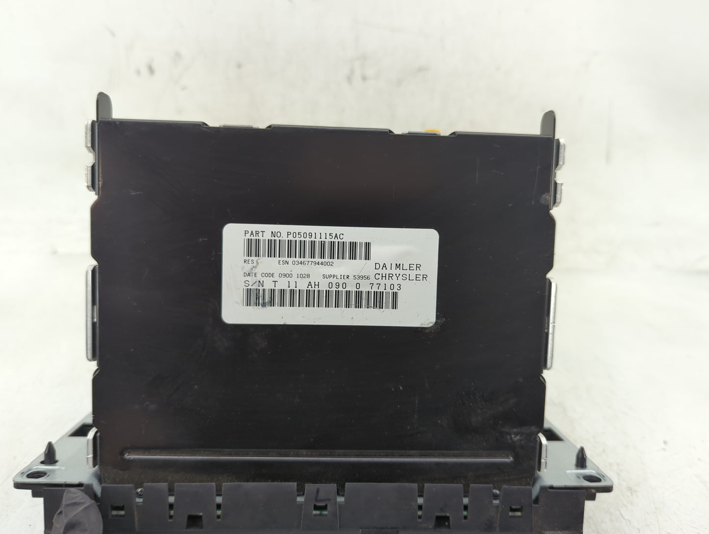 2010 Dodge Charger Radio AM FM Cd Player Receiver Replacement P/N:P05091115AC Fits Fits 2008 2009 OEM Used Auto Parts - Oemu