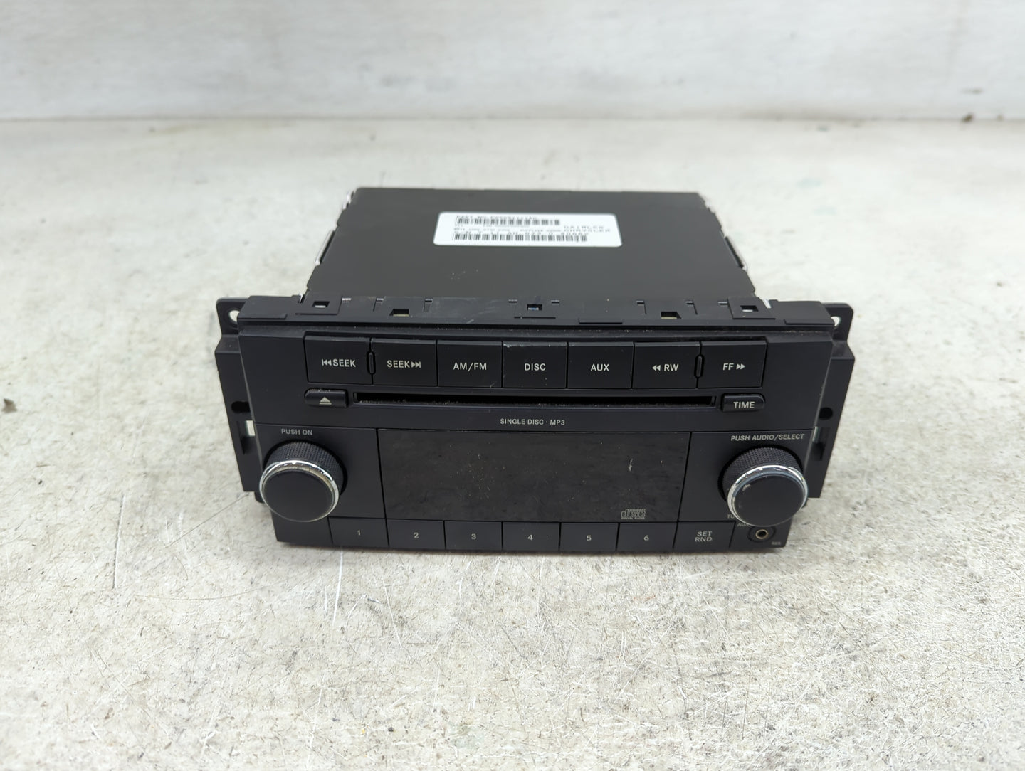 2008-2010 Dodge Charger Radio AM FM Cd Player Receiver Replacement P/N:P05091111AC Fits Fits 2008 2009 2010 OEM Used Auto Pa