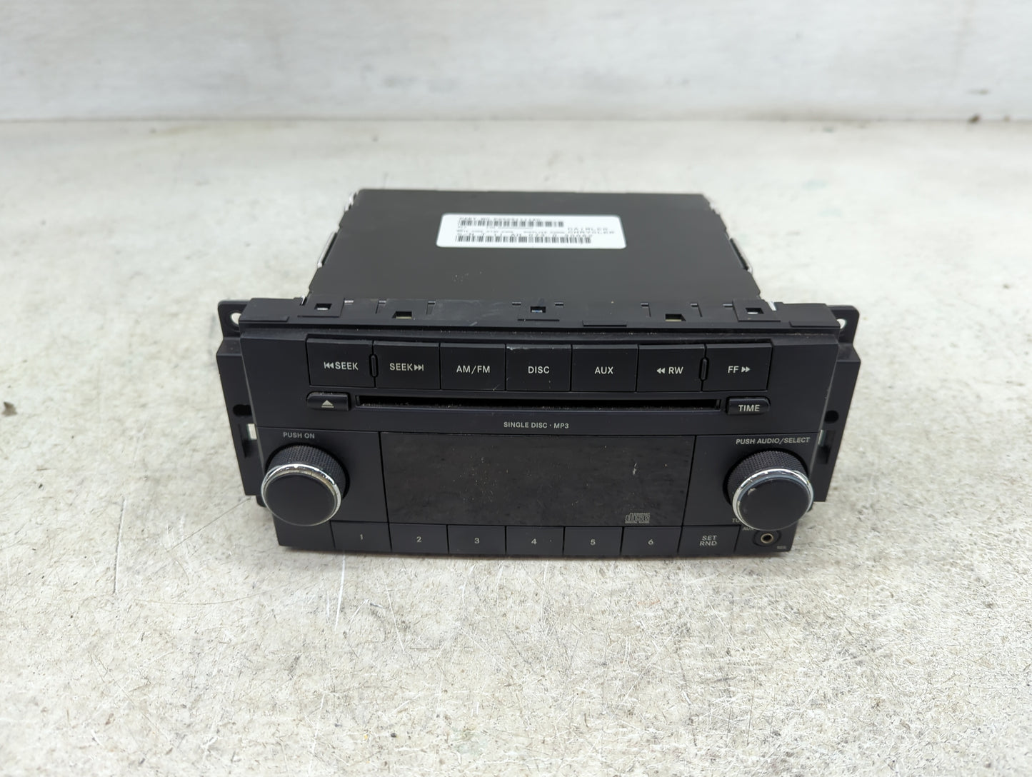 2008-2010 Dodge Charger Radio AM FM Cd Player Receiver Replacement P/N:P05091111AC Fits Fits 2008 2009 2010 OEM Used Auto Pa