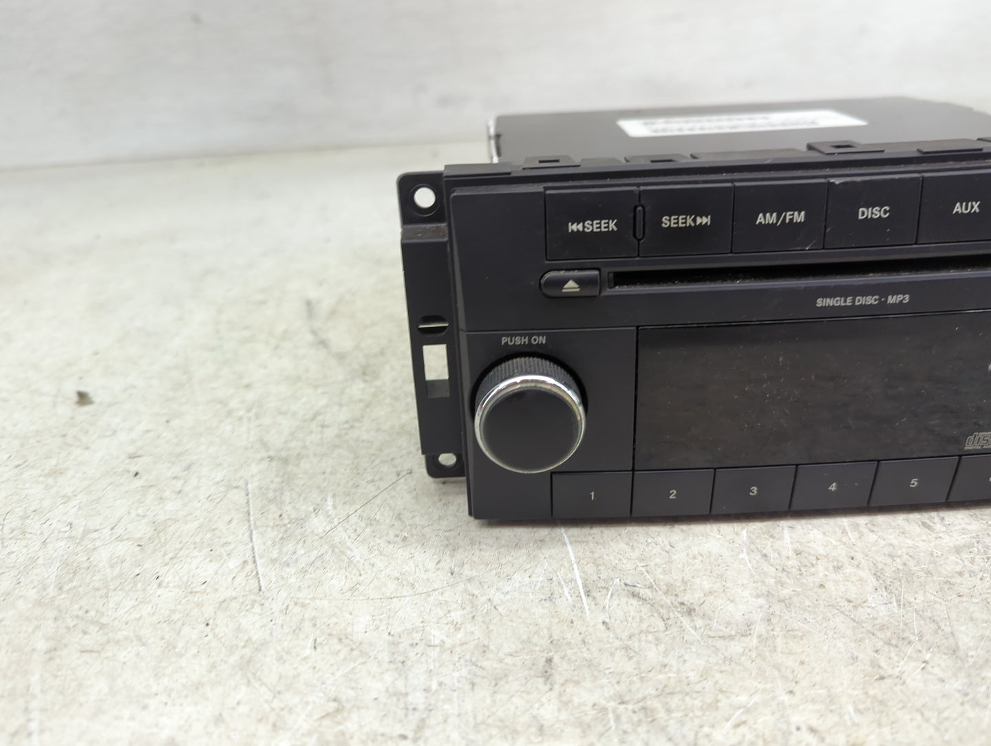 2008-2010 Dodge Charger Radio AM FM Cd Player Receiver Replacement P/N:P05091111AC Fits Fits 2008 2009 2010 OEM Used Auto Pa
