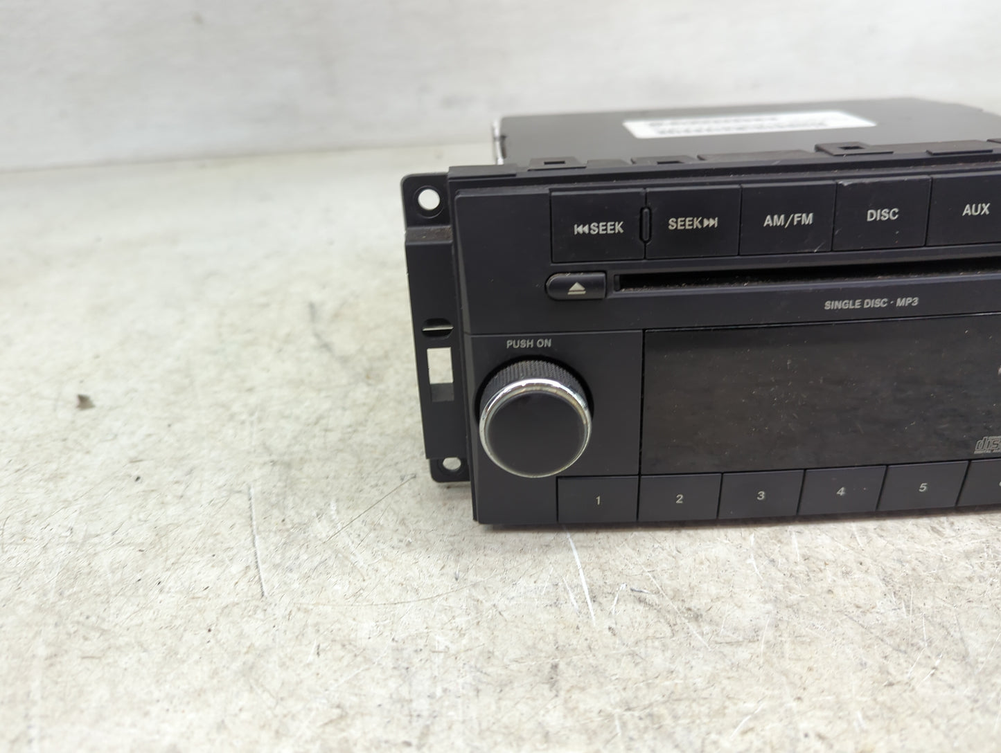 2008-2010 Dodge Charger Radio AM FM Cd Player Receiver Replacement P/N:P05091111AC Fits Fits 2008 2009 2010 OEM Used Auto Pa