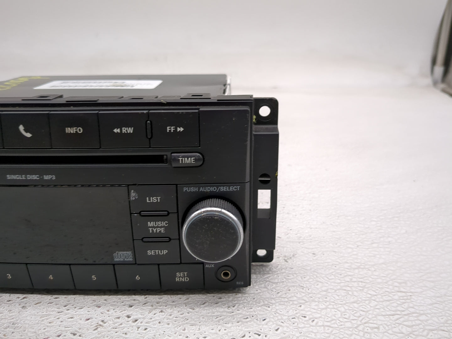 2008-2010 Dodge Charger Radio AM FM Cd Player Receiver Replacement P/N:P05091115AC Fits Fits 2008 2009 2010 OEM Used Auto Pa