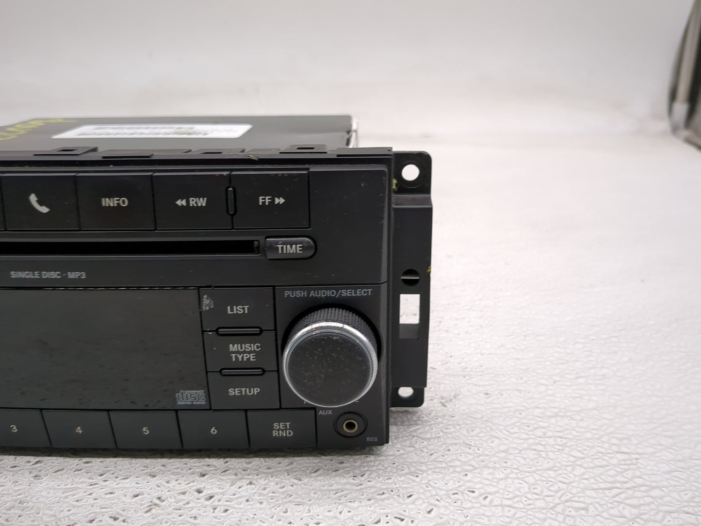 2008-2010 Dodge Charger Radio AM FM Cd Player Receiver Replacement P/N:P05091115AC Fits Fits 2008 2009 2010 OEM Used Auto Pa