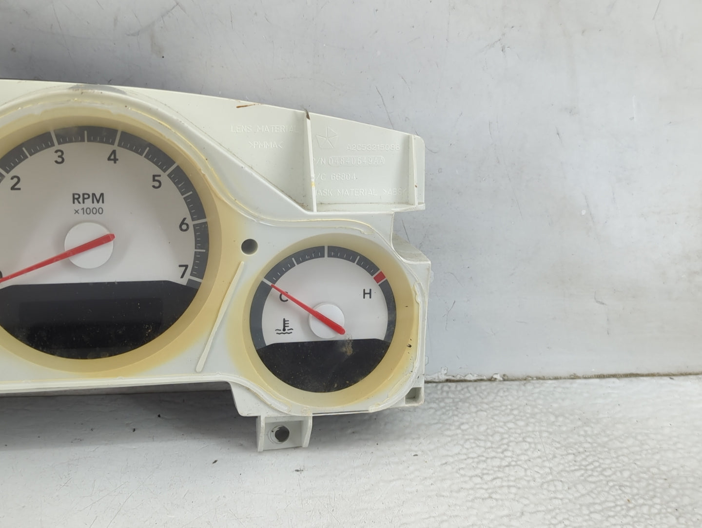 2010 Dodge Charger Instrument Cluster Speedometer Gauges P/N:P68060569AC Miles:110K Fits OEM Used Auto Parts - Oemusedautopa