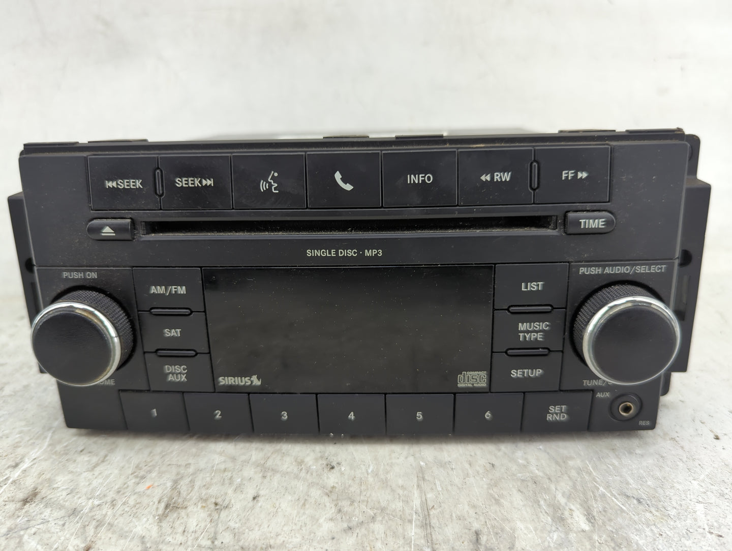 2010 Dodge Charger Radio AM FM Cd Player Receiver Replacement P/N:P05091115AC Fits OEM Used Auto Parts - Oemusedautoparts1.c