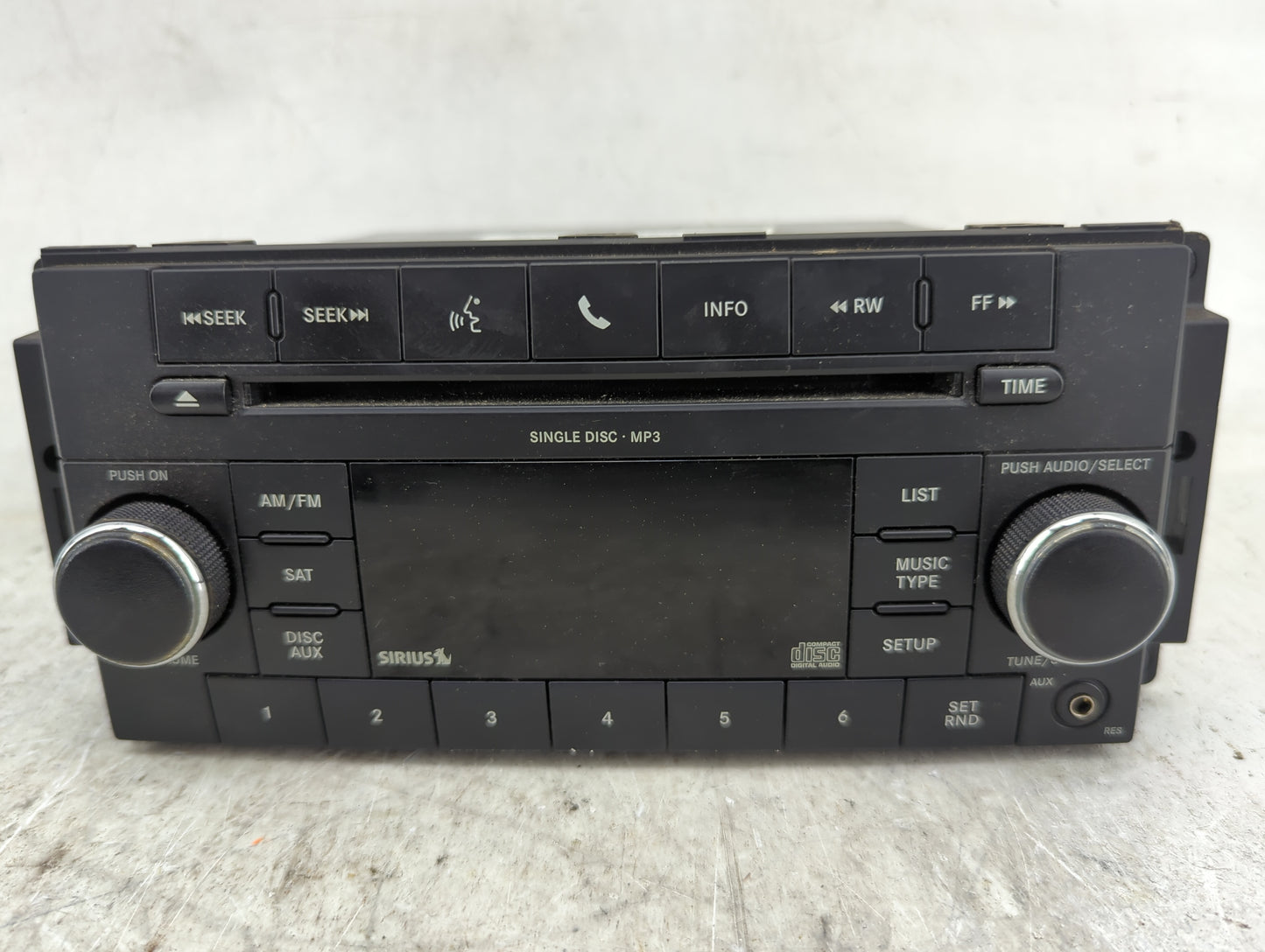 2010 Dodge Charger Radio AM FM Cd Player Receiver Replacement P/N:P05091115AC Fits OEM Used Auto Parts - Oemusedautoparts1.c