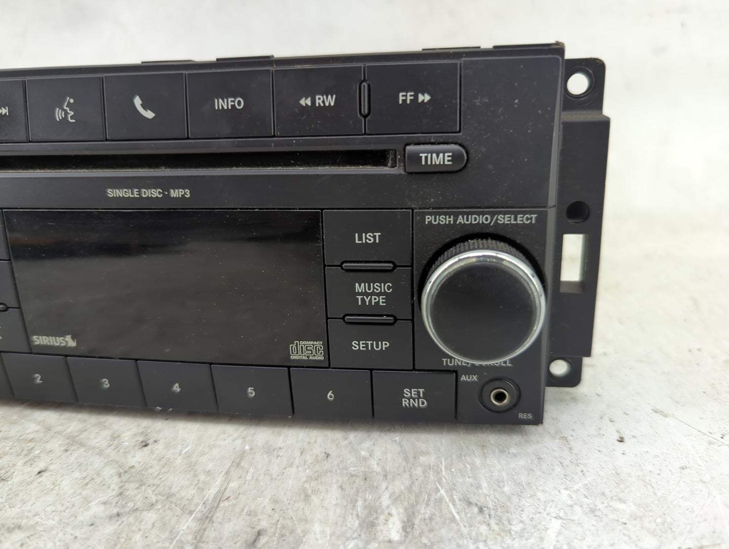 2010 Dodge Charger Radio AM FM Cd Player Receiver Replacement P/N:P05091115AC Fits OEM Used Auto Parts - Oemusedautoparts1.c