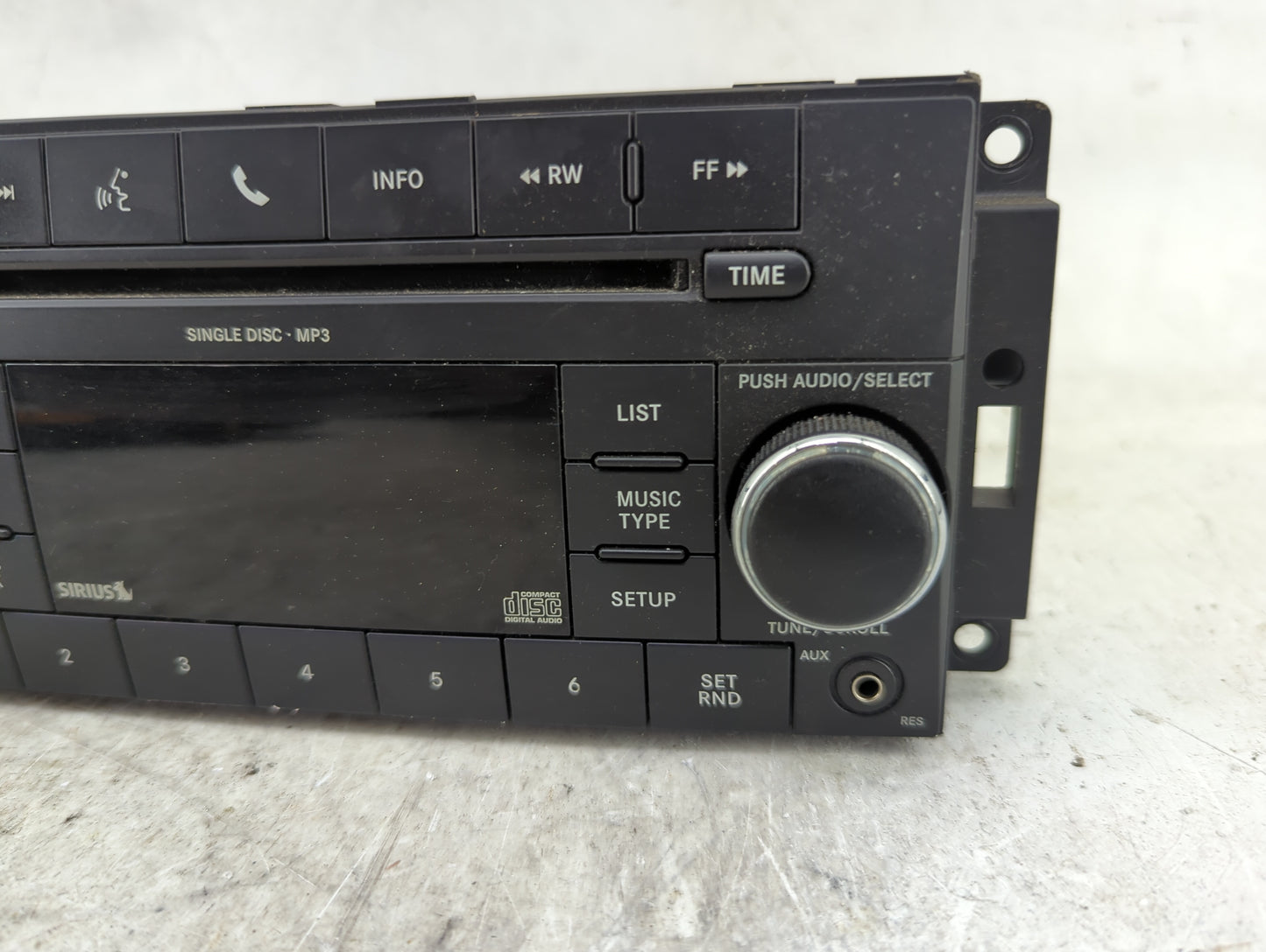 2010 Dodge Charger Radio AM FM Cd Player Receiver Replacement P/N:P05091115AC Fits OEM Used Auto Parts - Oemusedautoparts1.c