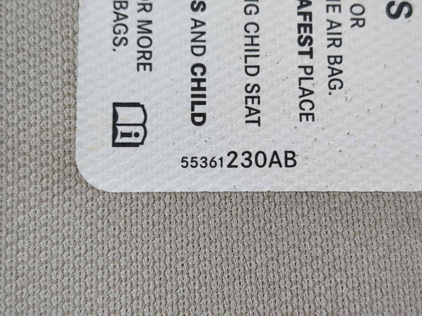 2008-2010 Dodge Grand Caravan Sun Visor Shade Replacement Passenger Right Mirror Fits Fits 2008 2009 2010 OEM Used Auto Part