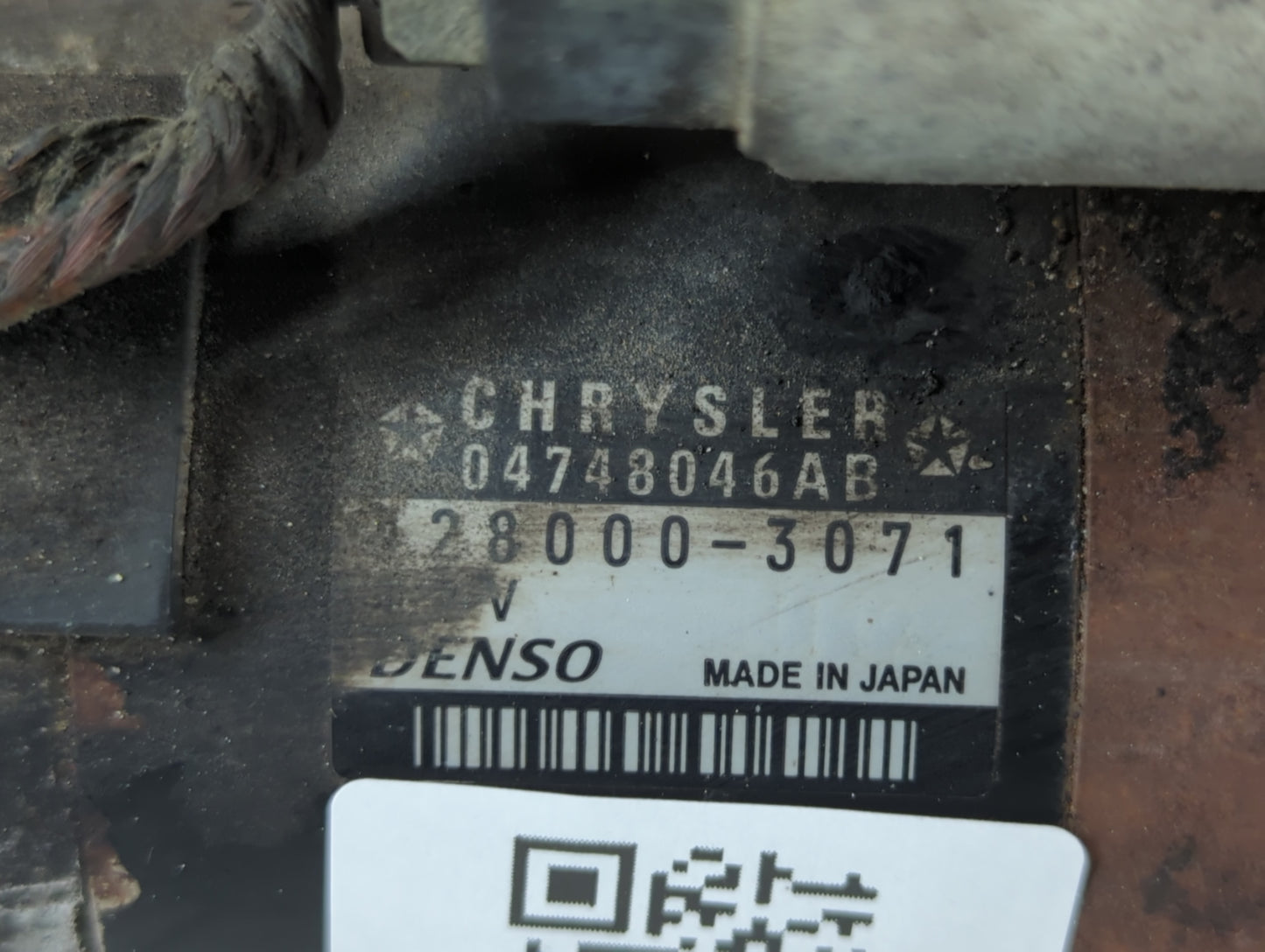2006-2010 Dodge Grand Caravan Car Starter Motor Solenoid OEM P/N:04748046AB 28000-3071 Fits Fits 2006 2007 2008 2009 2010 OE