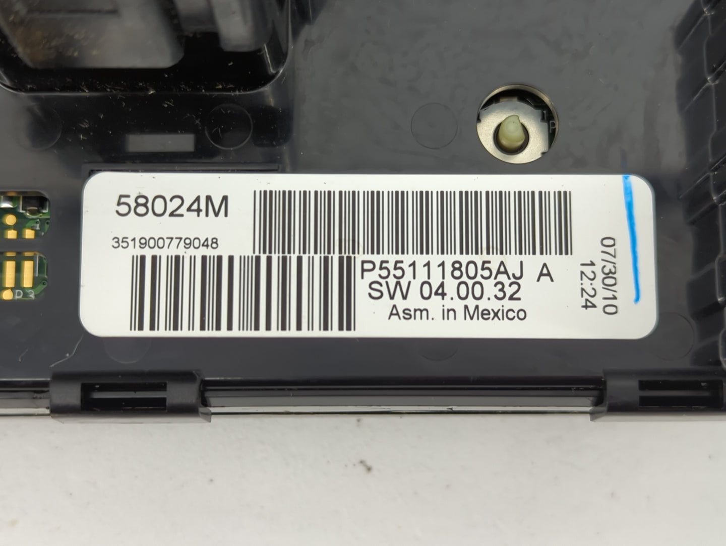 2010 Dodge Grand Caravan Climate Control Module Temperature AC/Heater Replacement P/N:P55111805AJ A Fits OEM Used Auto Parts