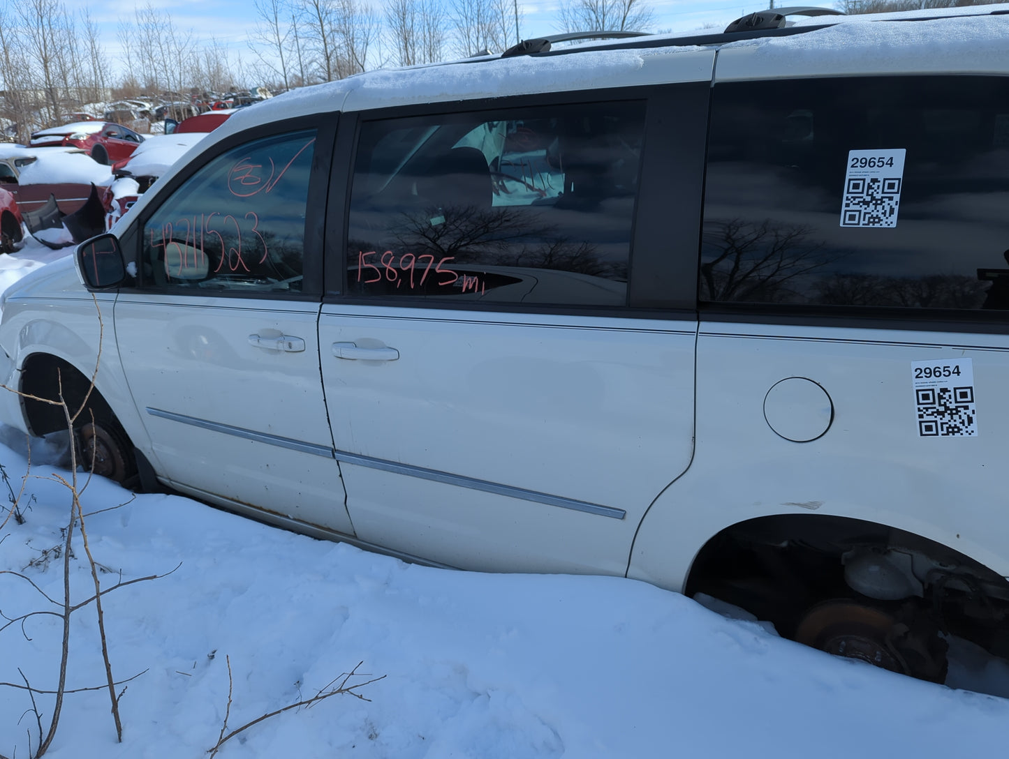 2008-2020 Dodge Grand Caravan Driver Rear Door Oem - Oemusedautoparts1.com