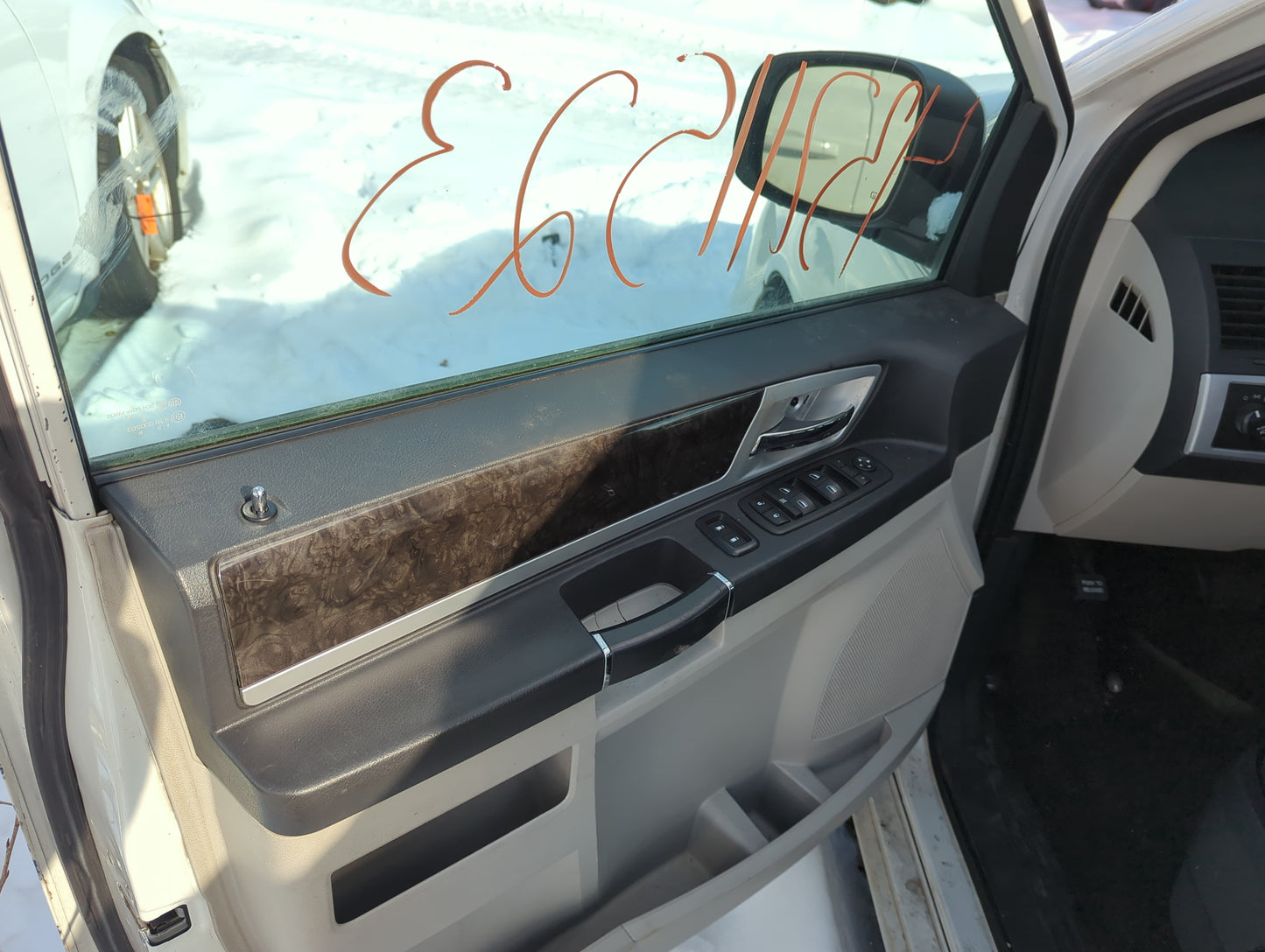 2010 Dodge Grand Caravan Front Left Driver Interior Door Panel Trim 1359401 - Oemusedautoparts1.com