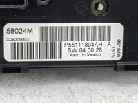 2008-2010 Dodge Grand Caravan Climate Control Module Temperature AC/Heater Replacement P/N:P55111804AH Fits Fits 2008 2009 2