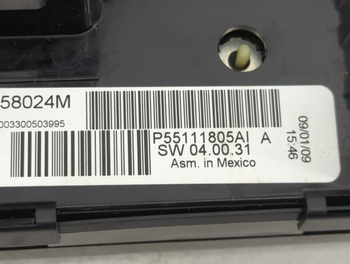 2010 Dodge Grand Caravan Climate Control Module Temperature AC/Heater Replacement P/N:P55111805AI Fits OEM Used Auto Parts -