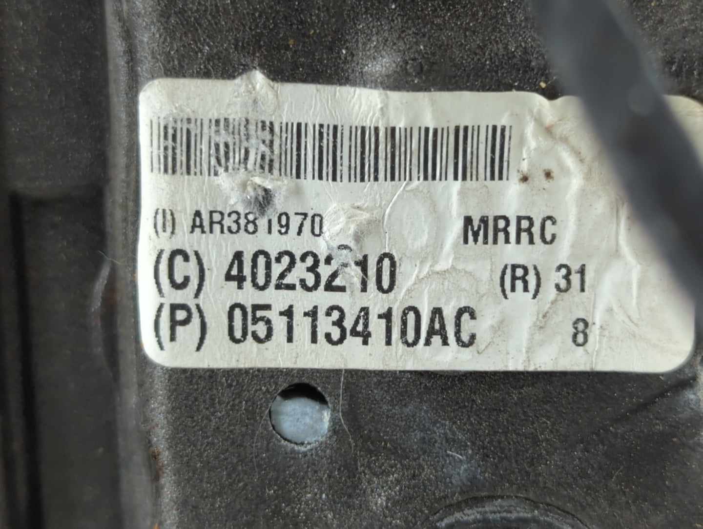 2008 Dodge Grand Caravan Passenger Right Side View Manual Door Mirror - Oemusedautoparts1.com
