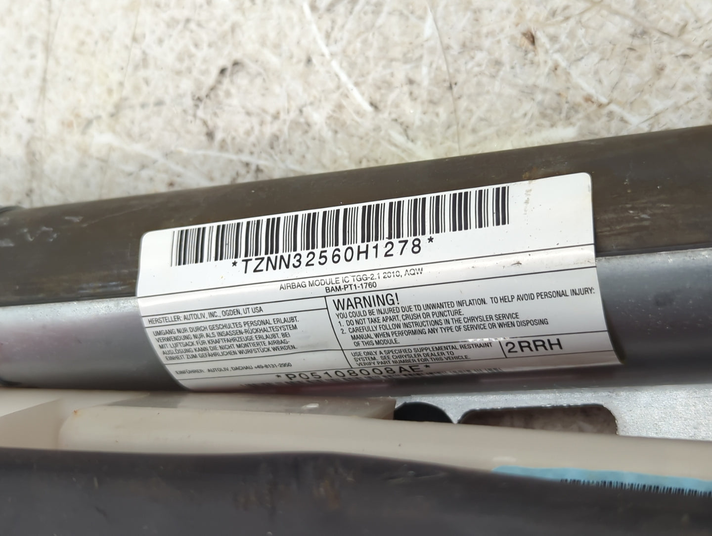 2010 Dodge Journey Passenger Curtain Air Bag Oem - Oemusedautoparts1.com
