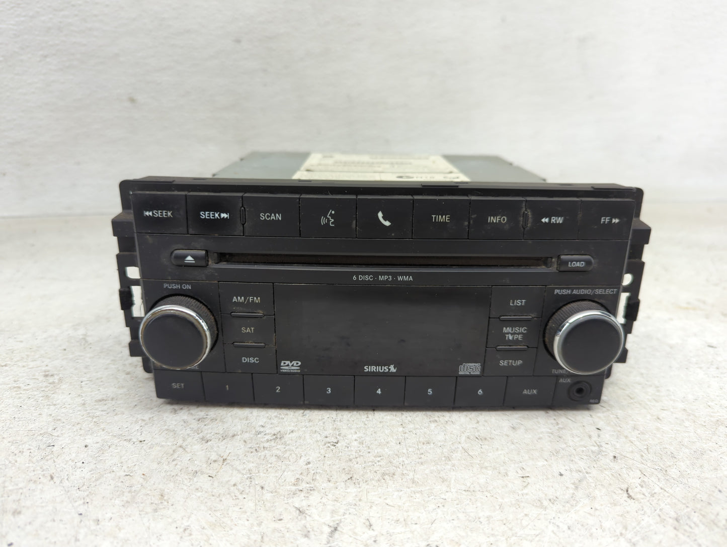 2010 Dodge Journey Radio AM FM Cd Player Receiver Replacement P/N:05064948AC Fits Fits 2009 2011 2012 2013 2014 OEM Used Aut