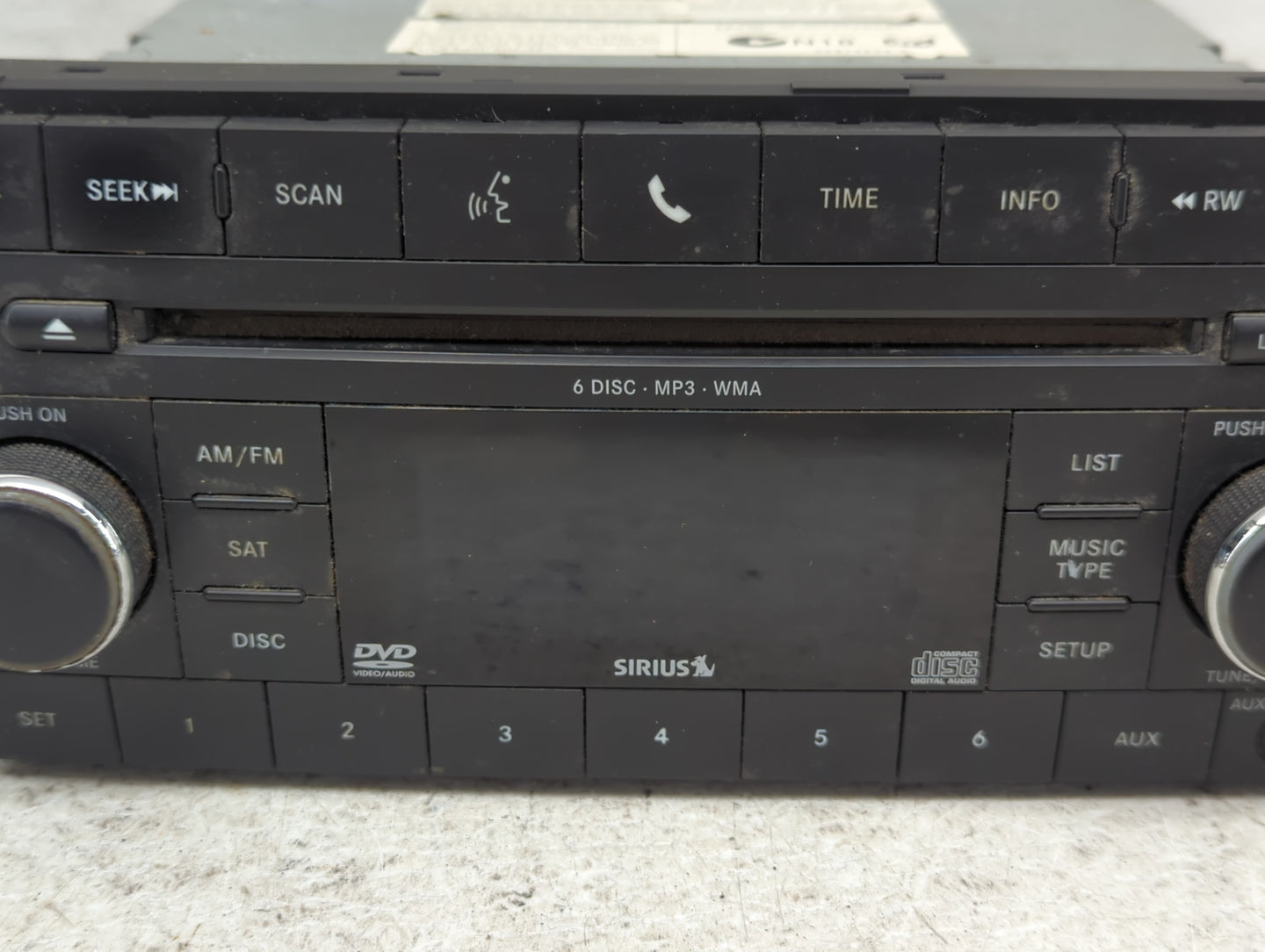 2010 Dodge Journey Radio AM FM Cd Player Receiver Replacement P/N:05064948AC Fits Fits 2009 2011 2012 2013 2014 OEM Used Aut