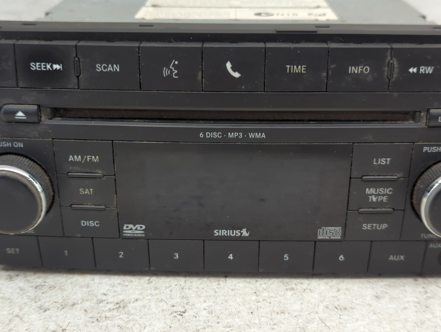 2010 Dodge Journey Radio AM FM Cd Player Receiver Replacement P/N:05064948AC Fits Fits 2009 2011 2012 2013 2014 OEM Used Aut