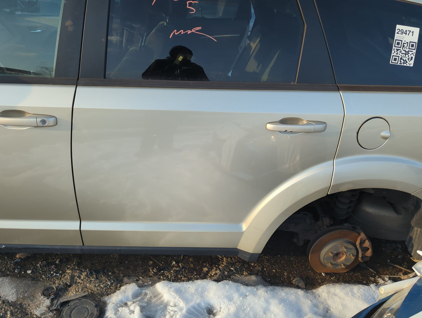 2010 Dodge Journey Driver Rear Door Oem 1263060 - Oemusedautoparts1.com